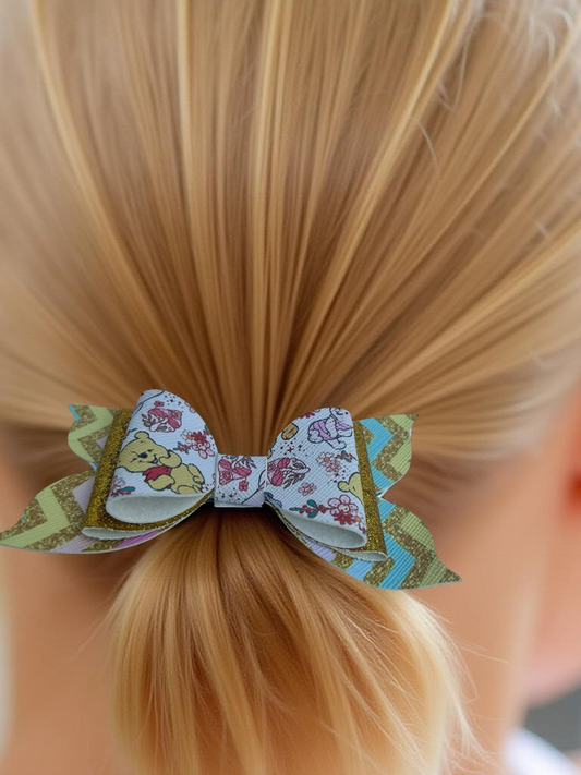 Honey Bear Sparkle Hairbow