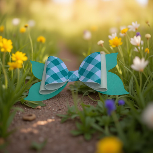 Teal Charm Hairbow