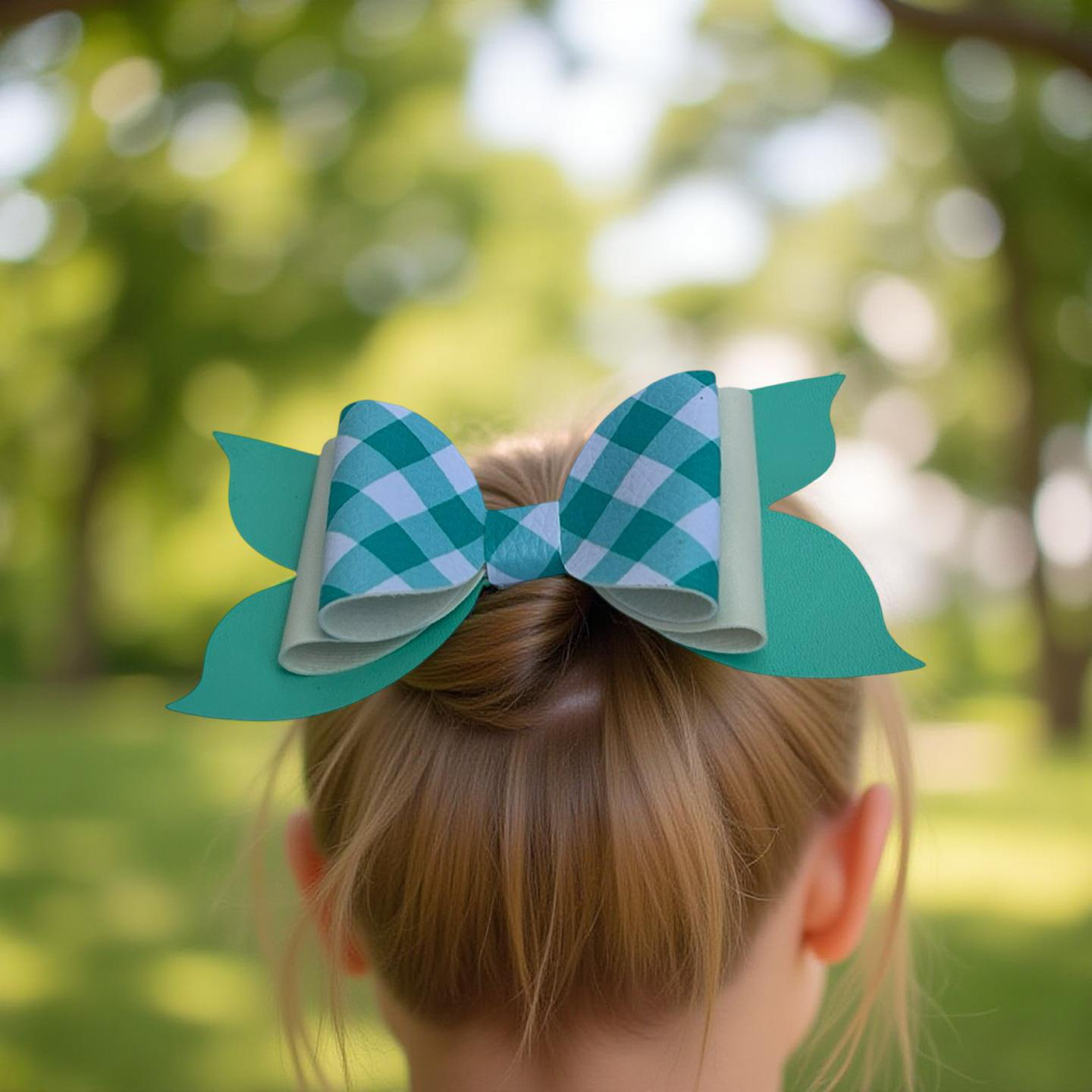Teal Charm Hairbow