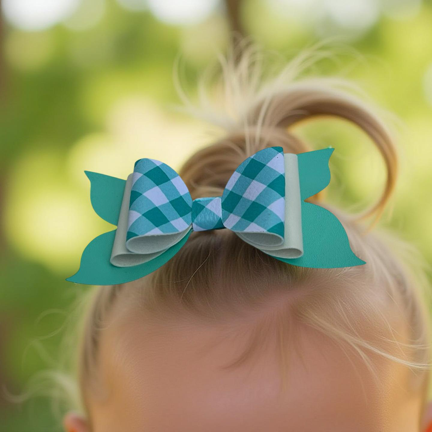 Teal Charm Hairbow
