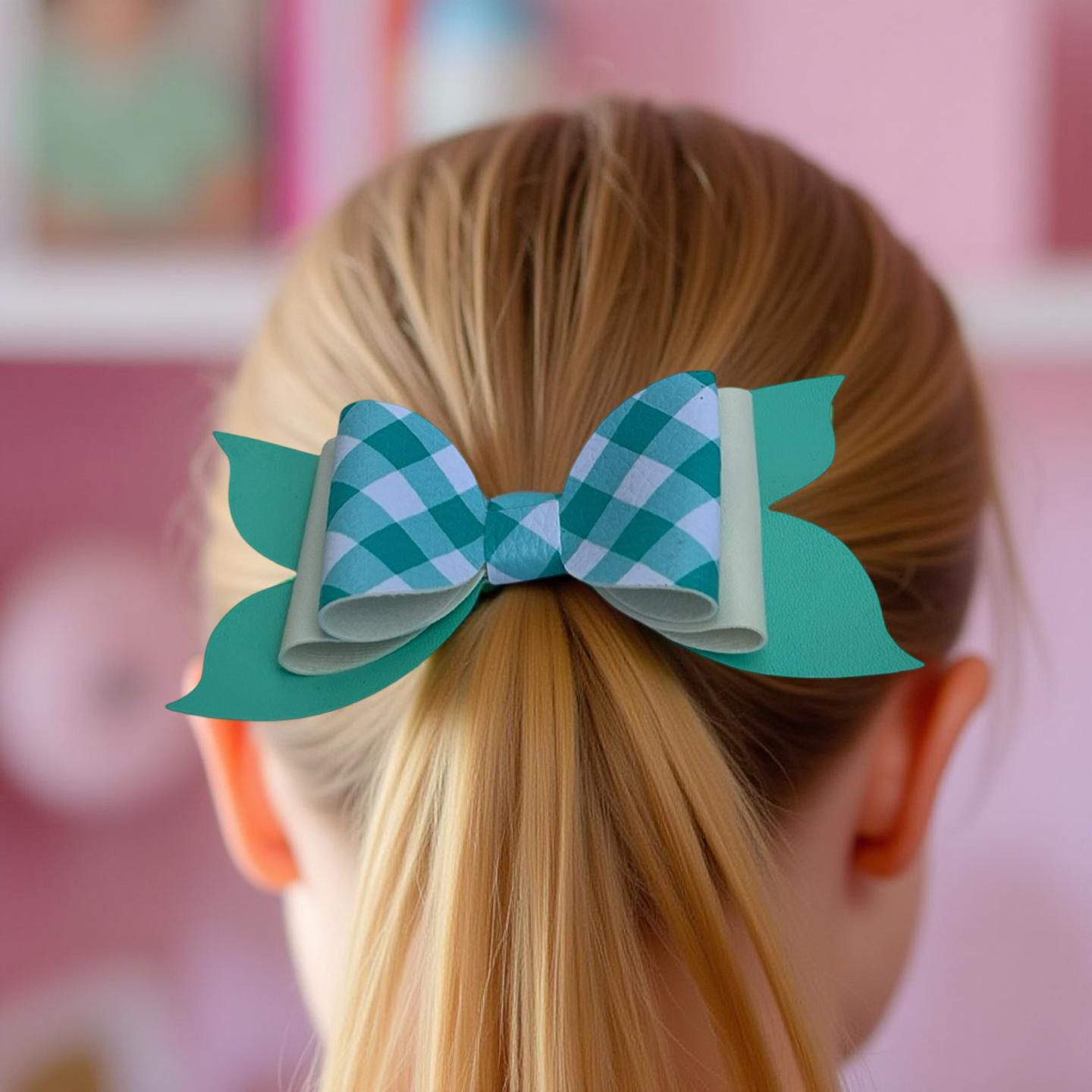 Teal Charm Hairbow