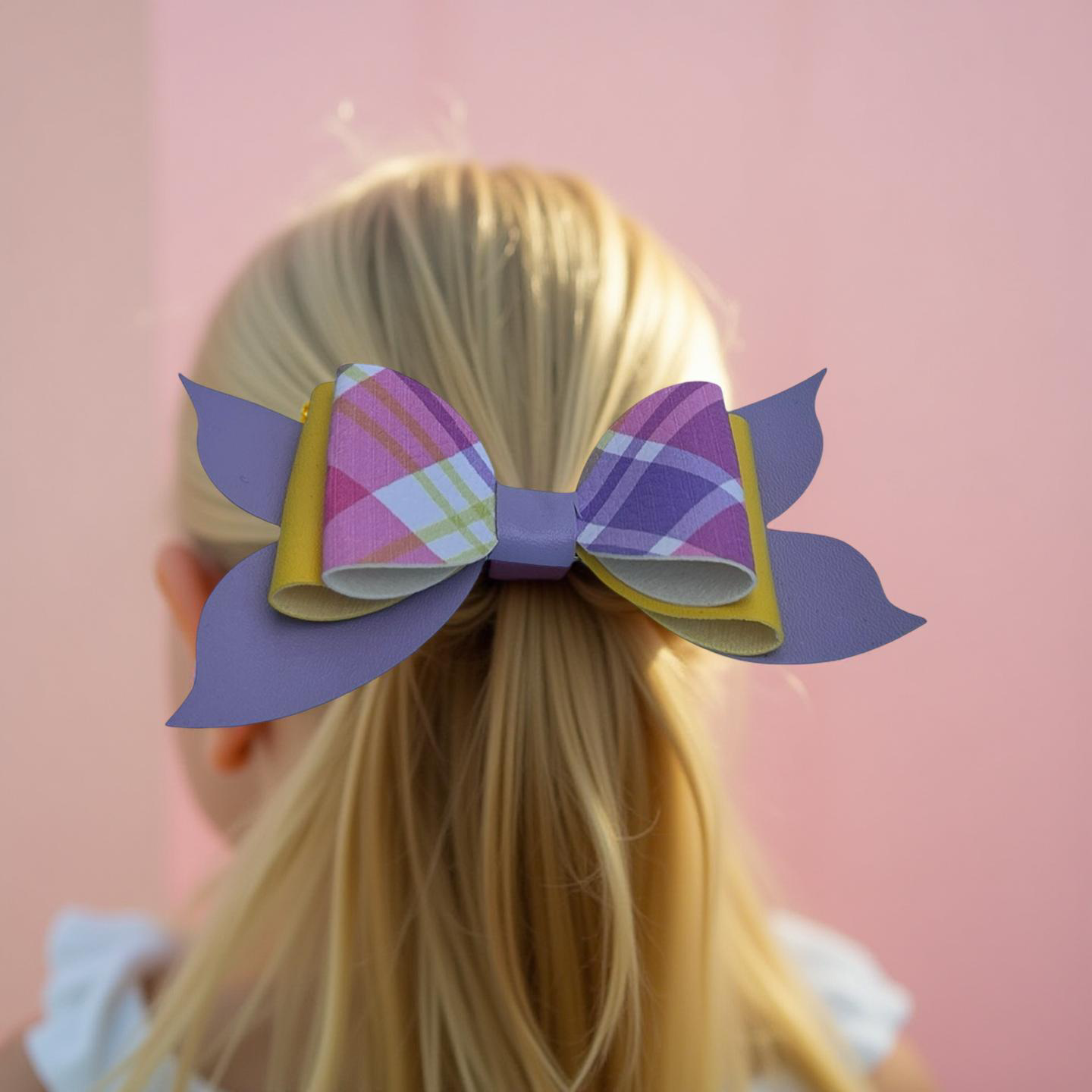 Soft Plaid Hairbow