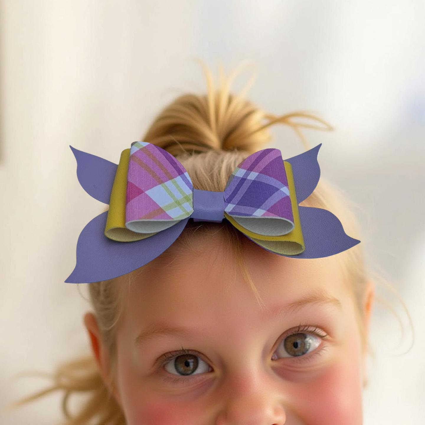 Soft Plaid Hairbow