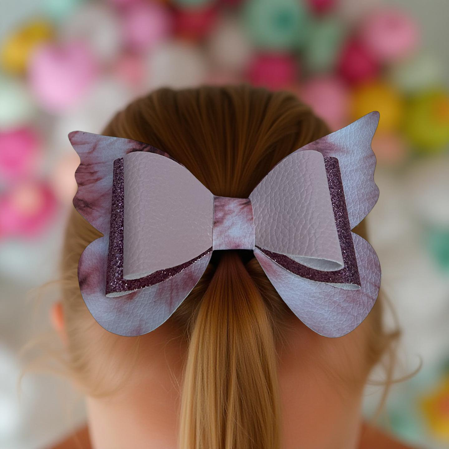 Rosy Wing Hairbow