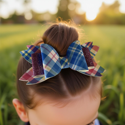 ✨Plaid Pop Princess Bow✨