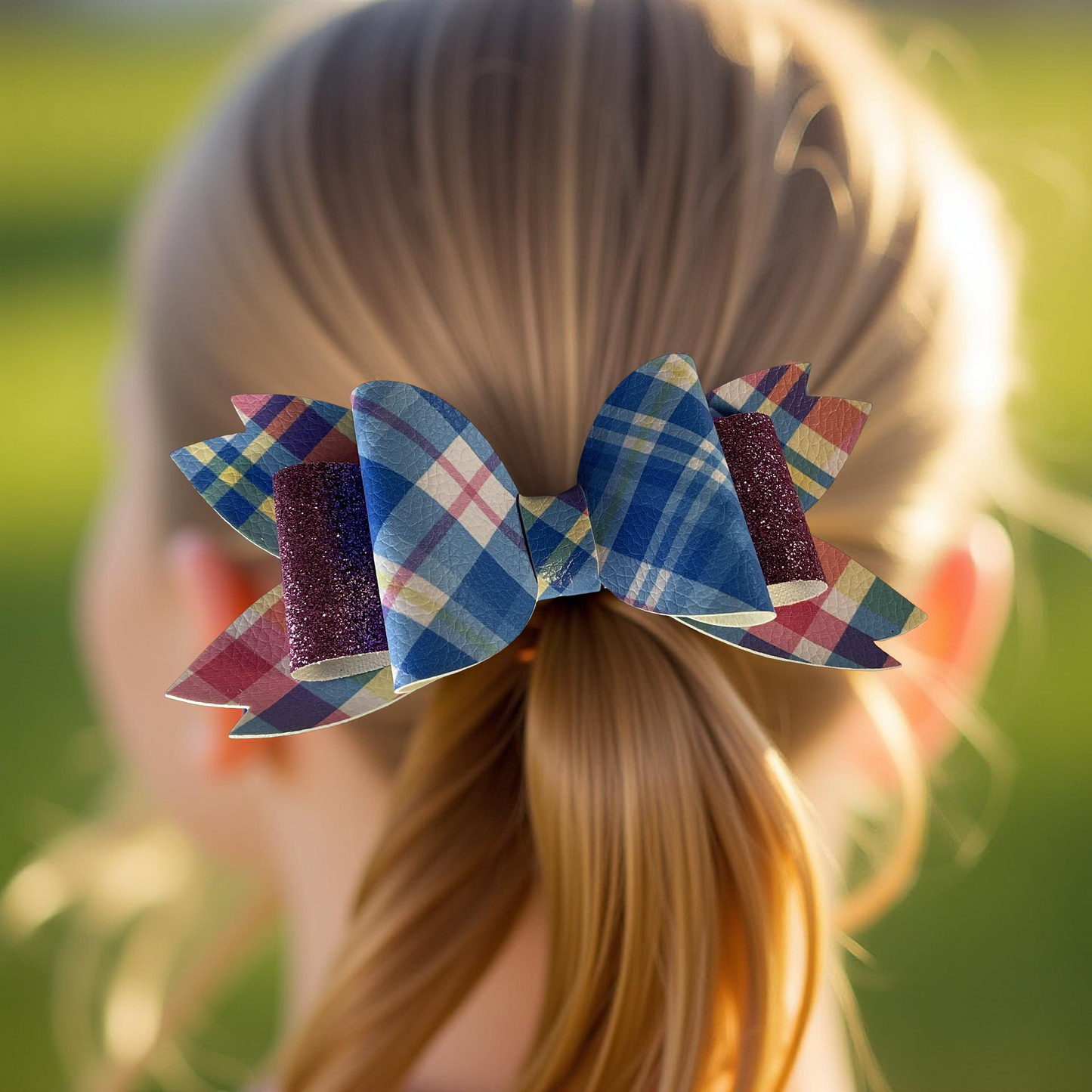✨Plaid Pop Princess Bow✨
