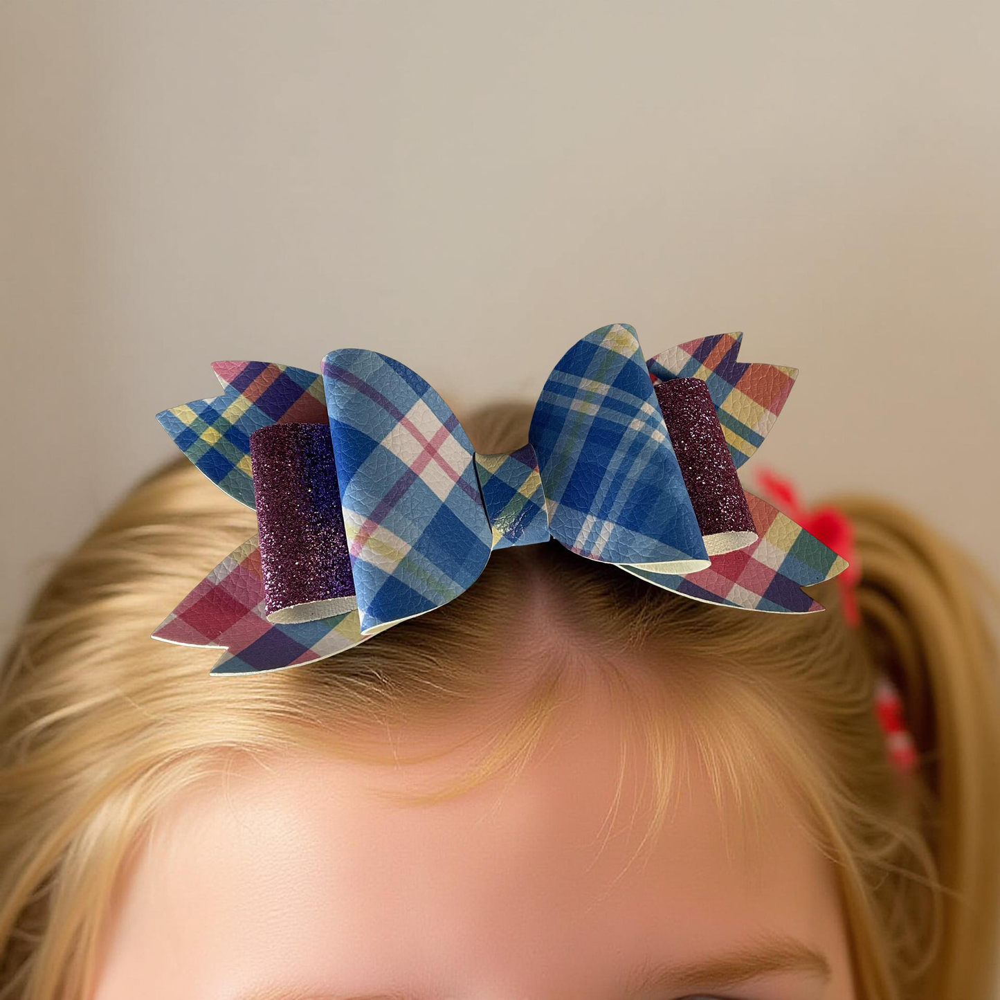 ✨Plaid Pop Princess Bow✨