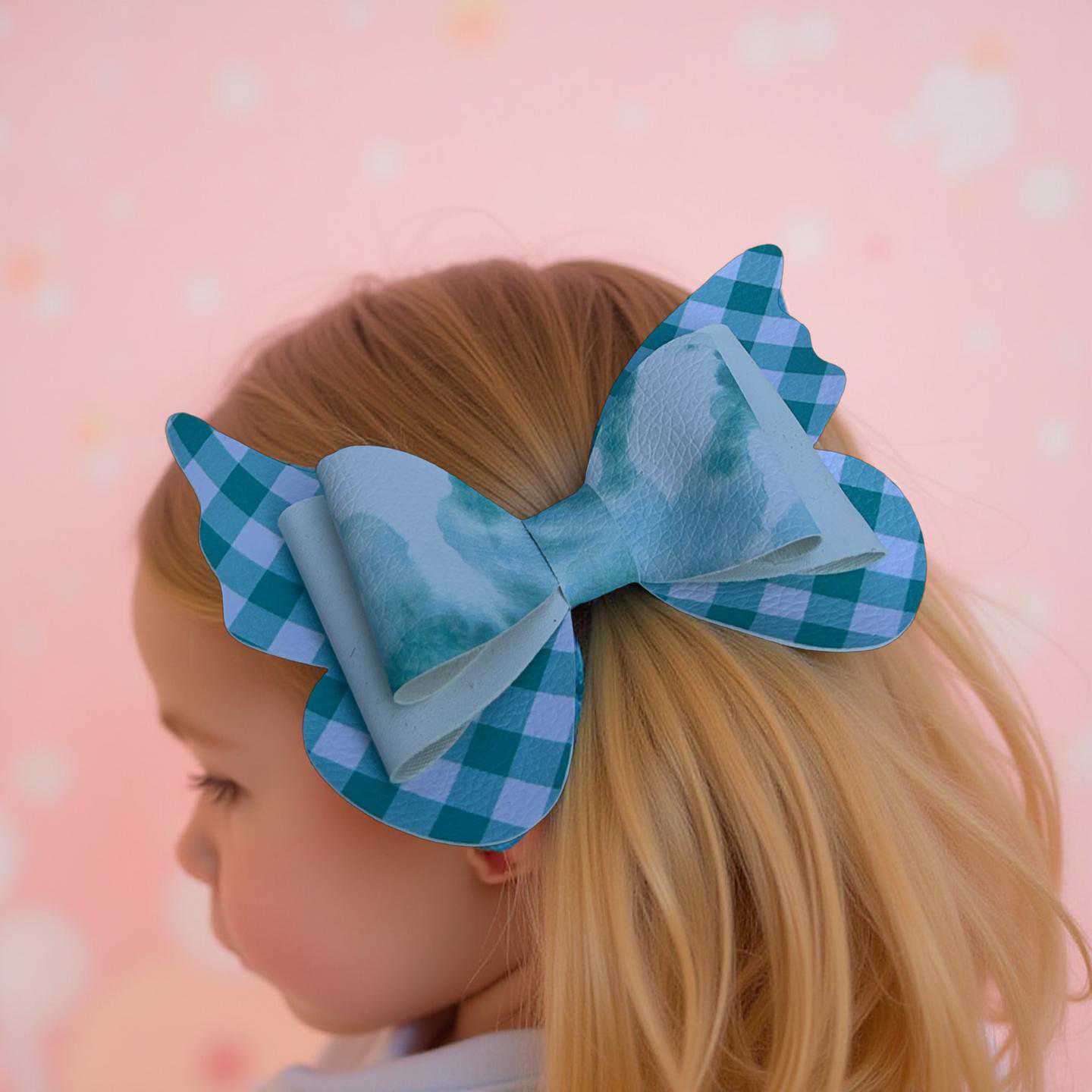 Mint Butterfly Hairbow
