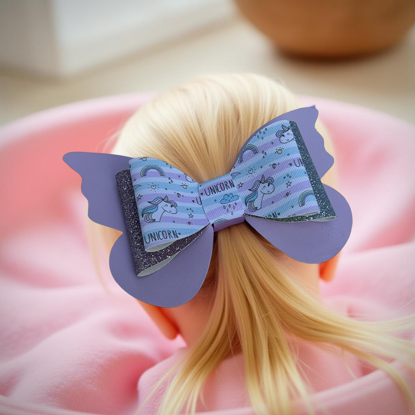 Magic Unicorn Butterfly Hairbow