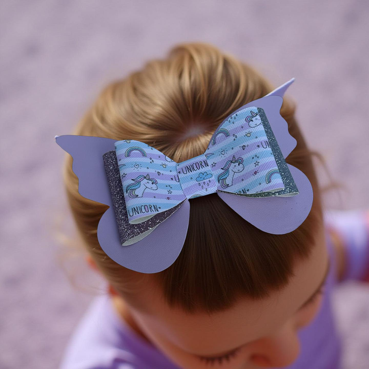 Magic Unicorn Butterfly Hairbow