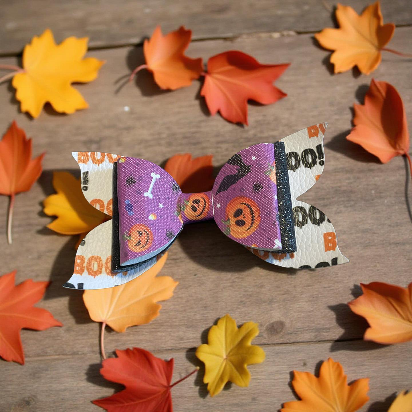 Spooktacular Sparkle Hairbow