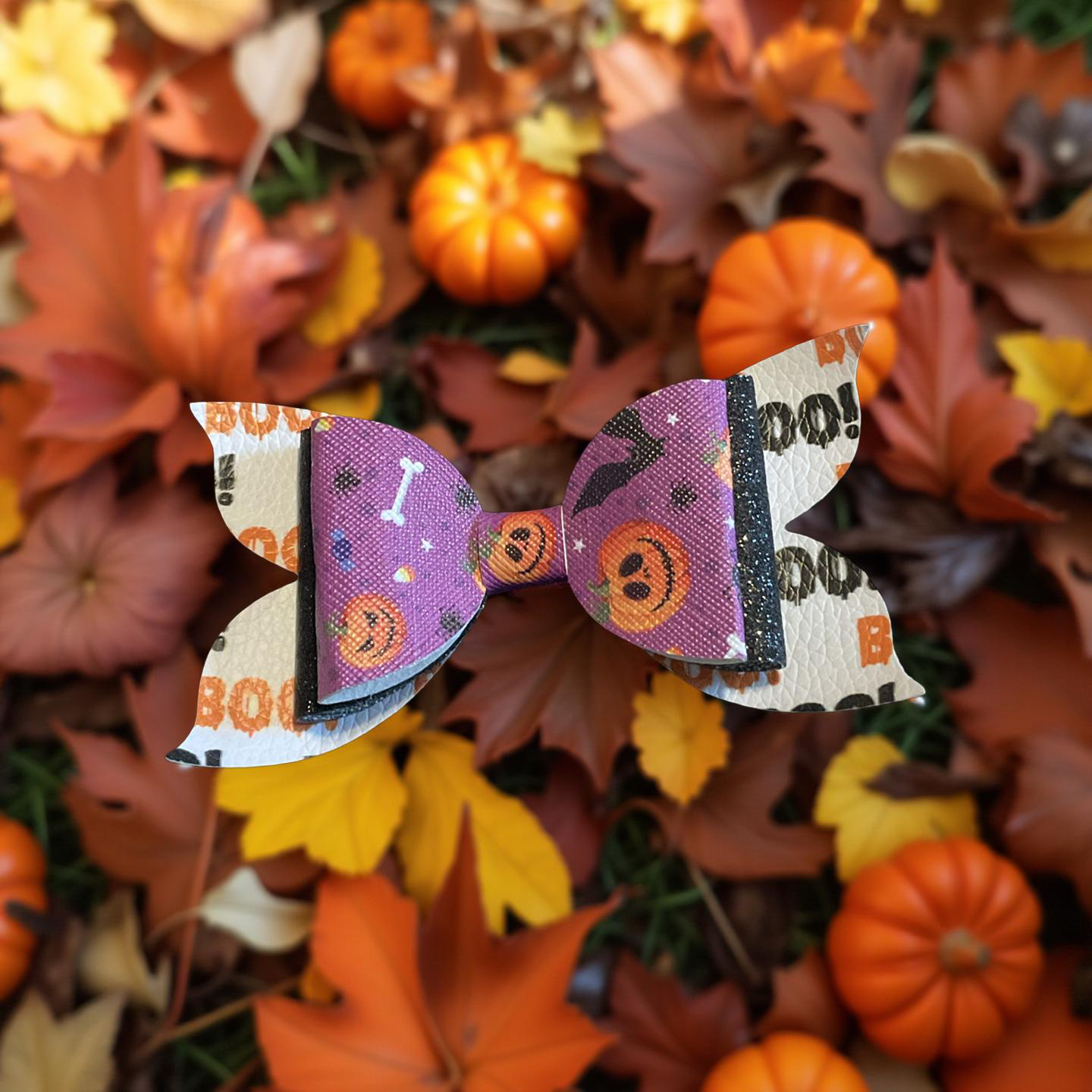 Spooktacular Sparkle Hairbow