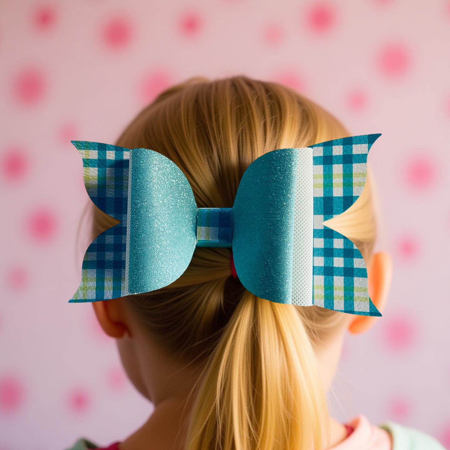Plaid Pop Biggie Bow