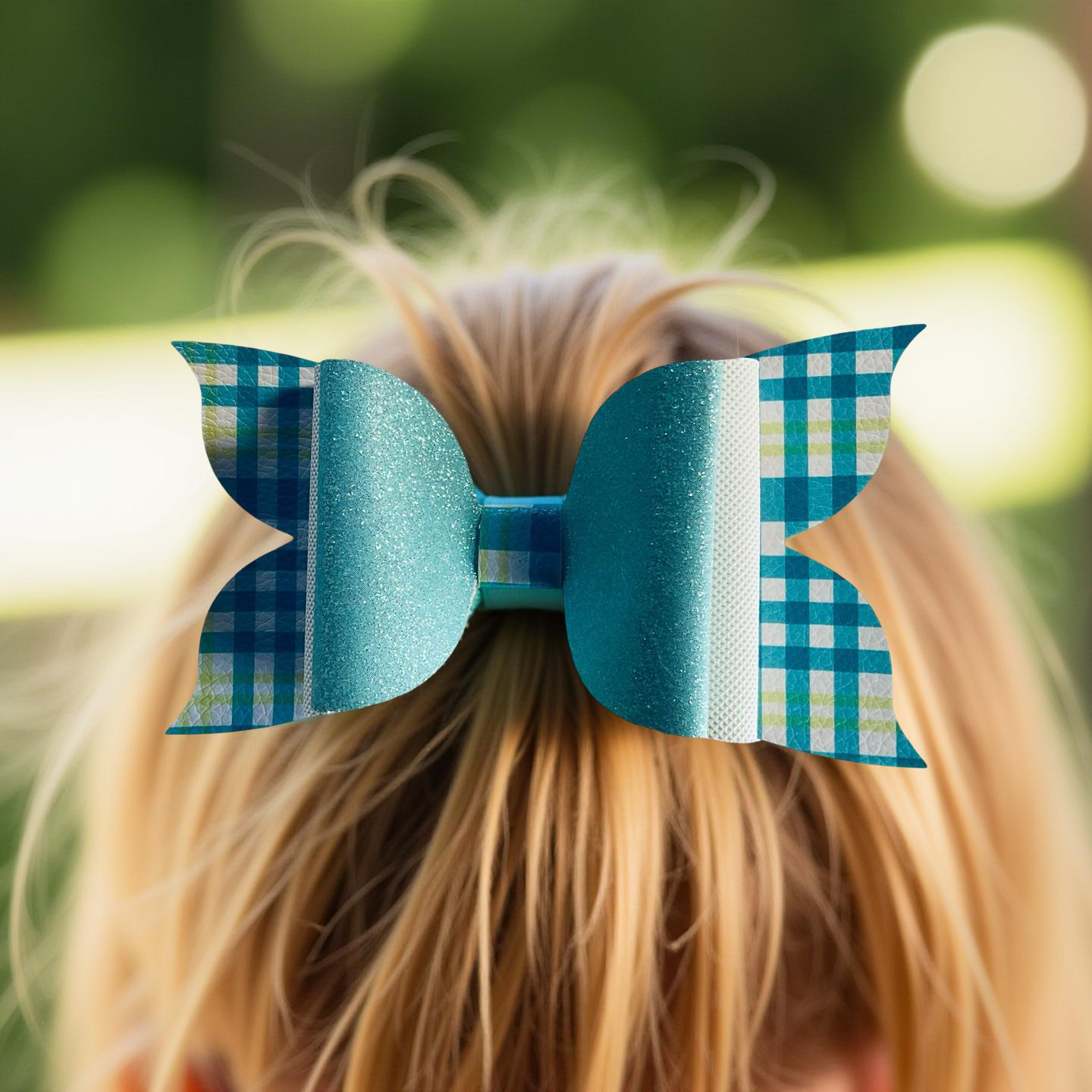 Plaid Pop Biggie Bow
