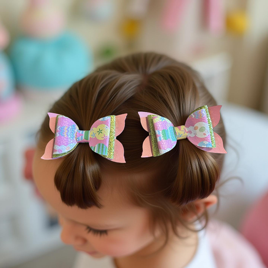 Easter Egg Hunt Bite- Size Bows