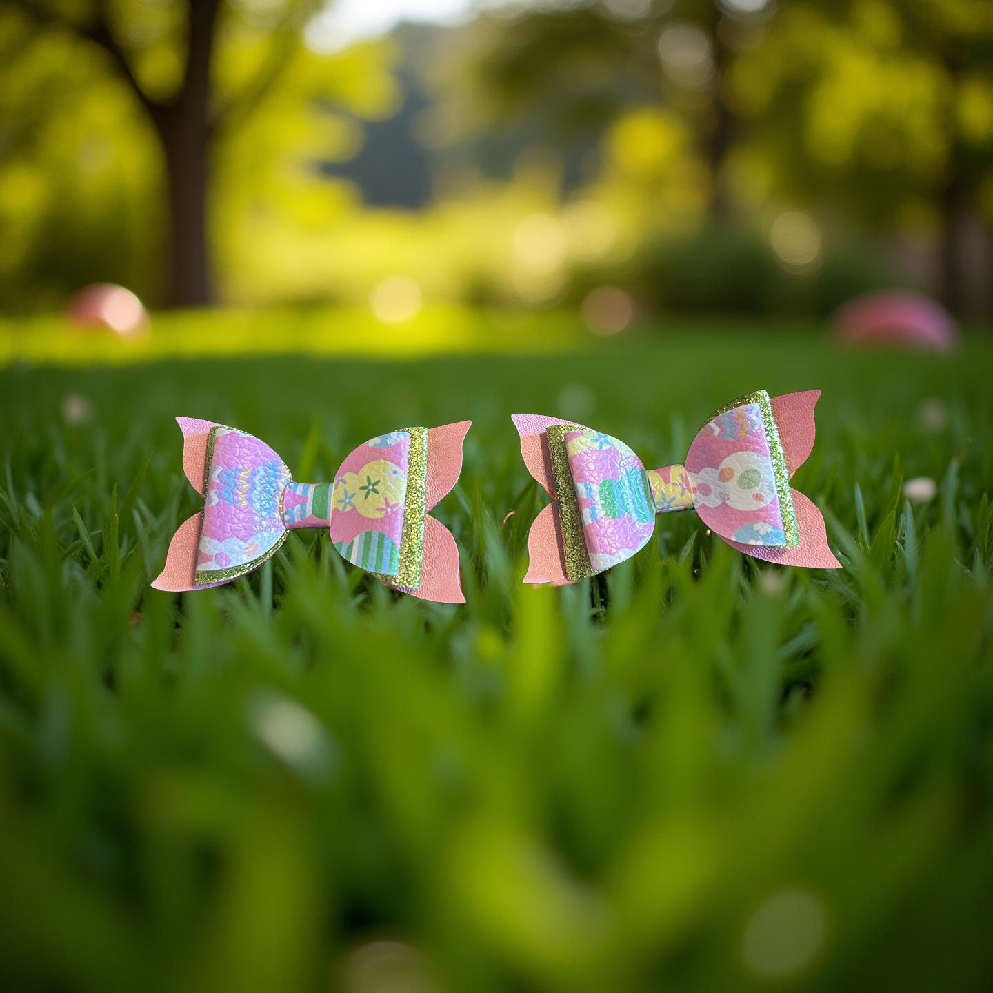 Easter Egg Hunt Bite- Size Bows