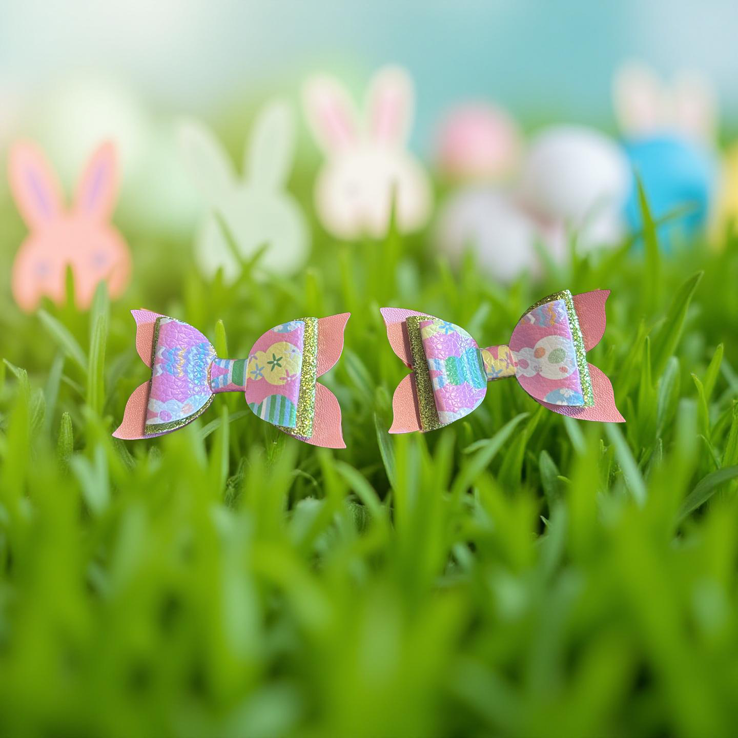 Easter Egg Hunt Bite- Size Bows