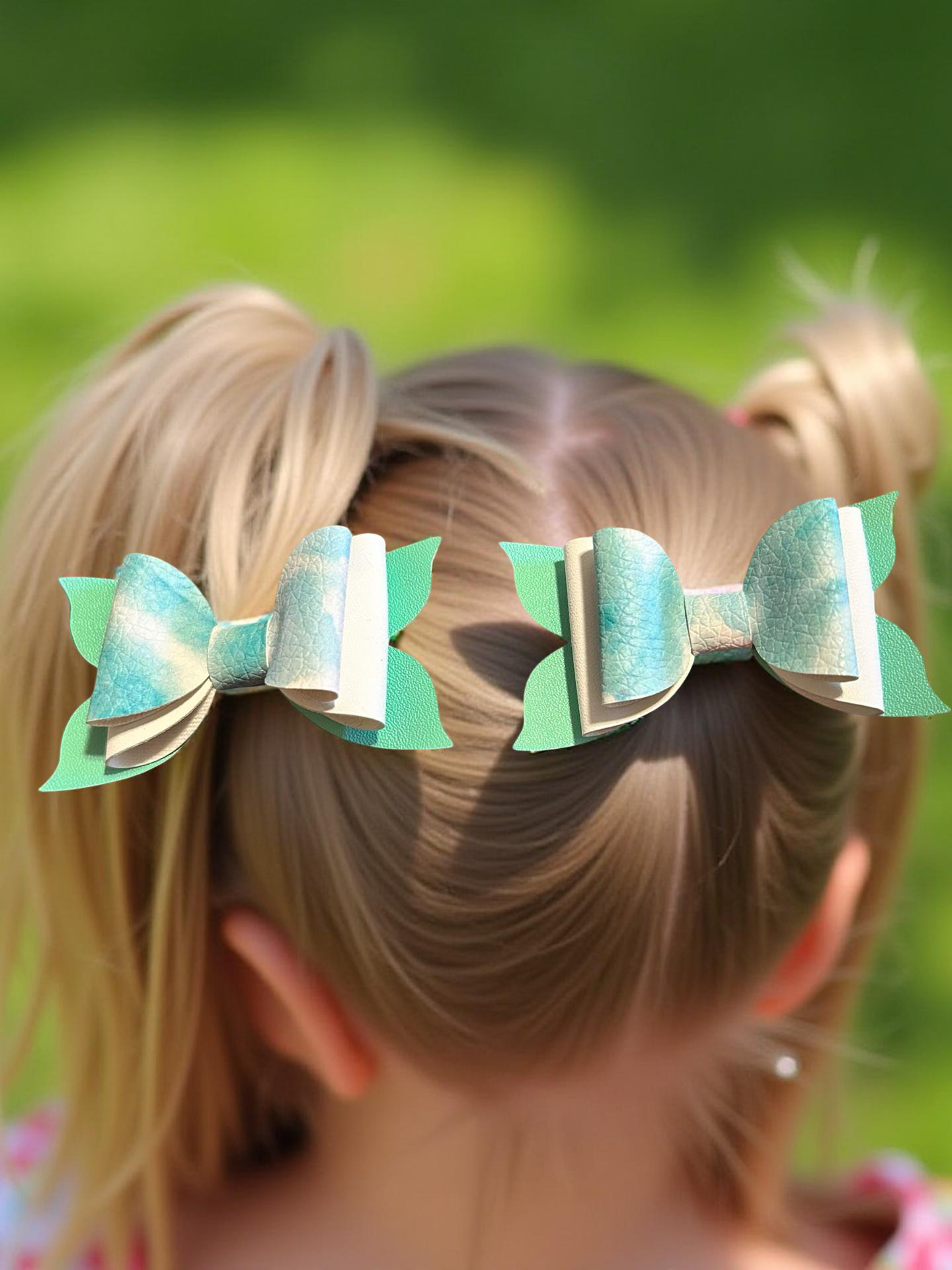 Meadow Moss Bite- Size Bows