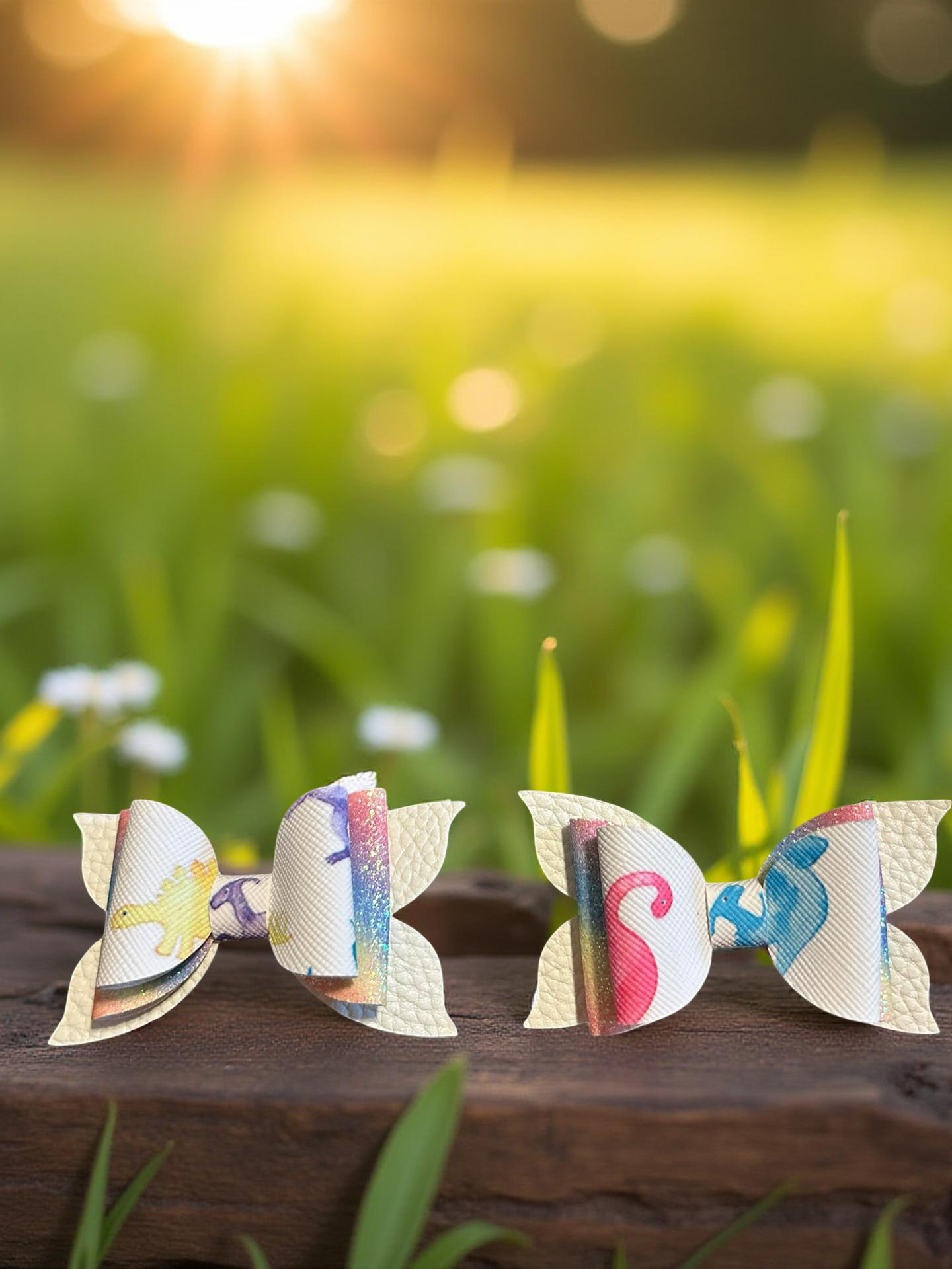 Dinosaur Dreams Bite- Size Bows
