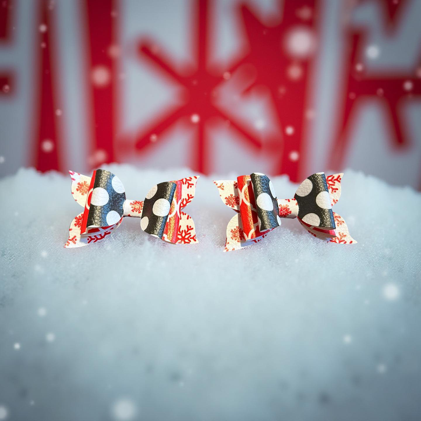 Polka Dot Snowflakes