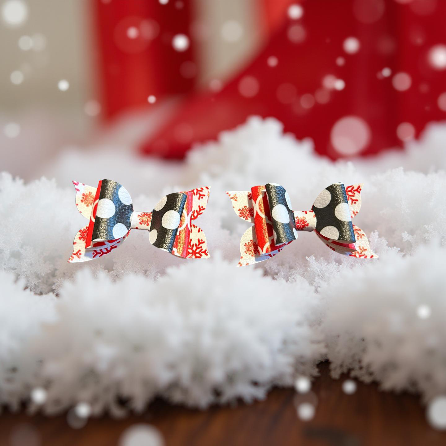 Polka Dot Snowflakes