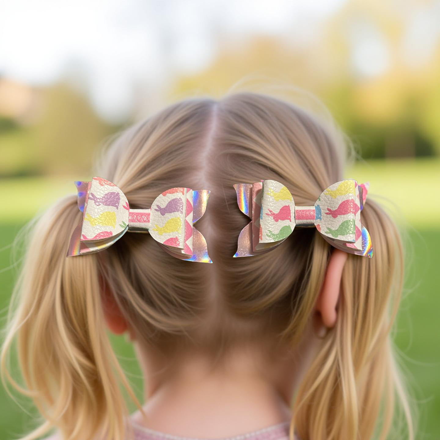 Rainbow Bunny Sparkles Bite - Size Bow