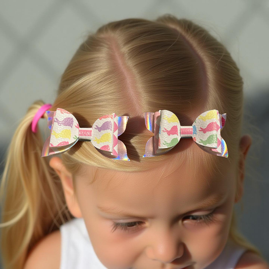 Rainbow Bunny Sparkles Bite - Size Bow