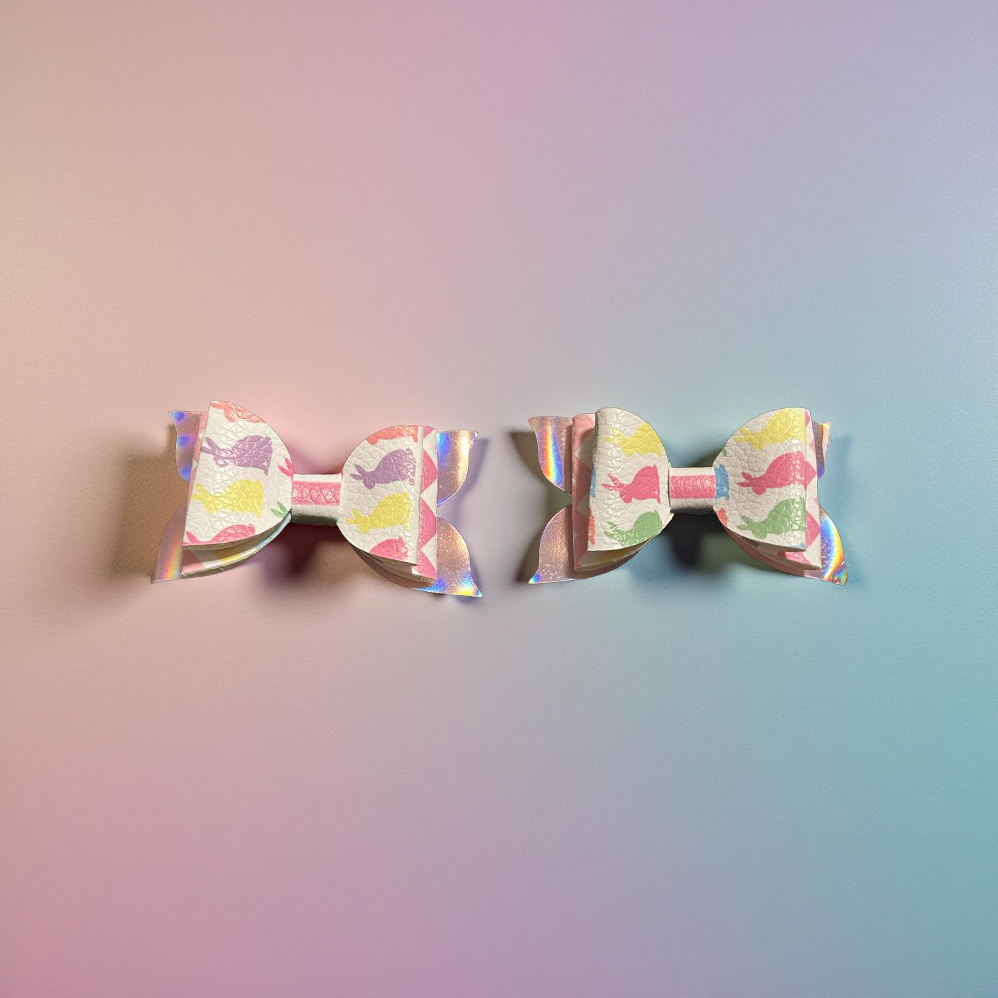Rainbow Bunny Sparkles Bite - Size Bow