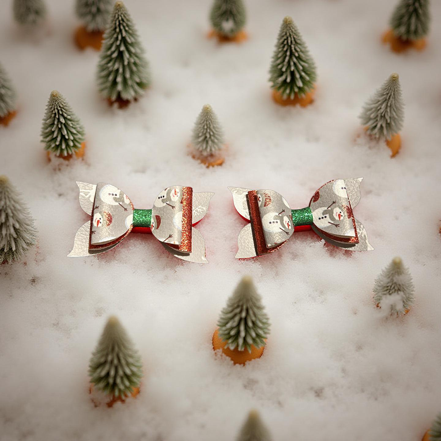 Frosty Flurries Bite- Size Bows