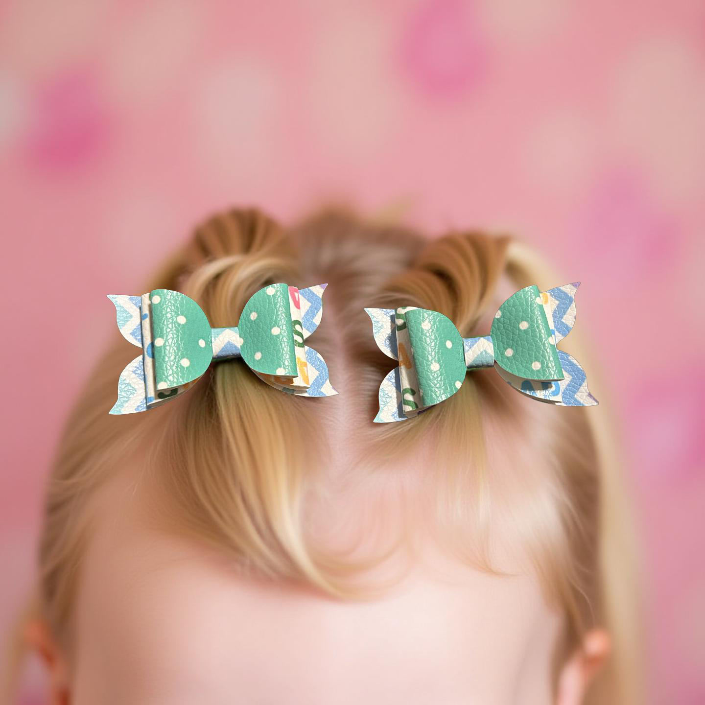 Teal Twinkle Ties Bite- Size Bows