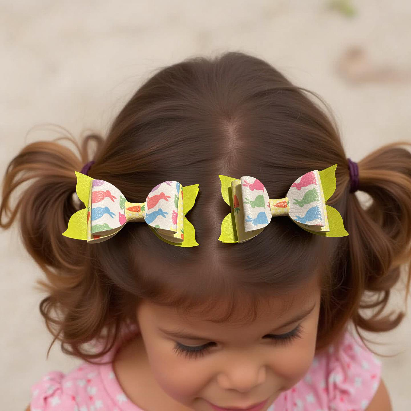 Sunny Bunny Bite- Size Bows