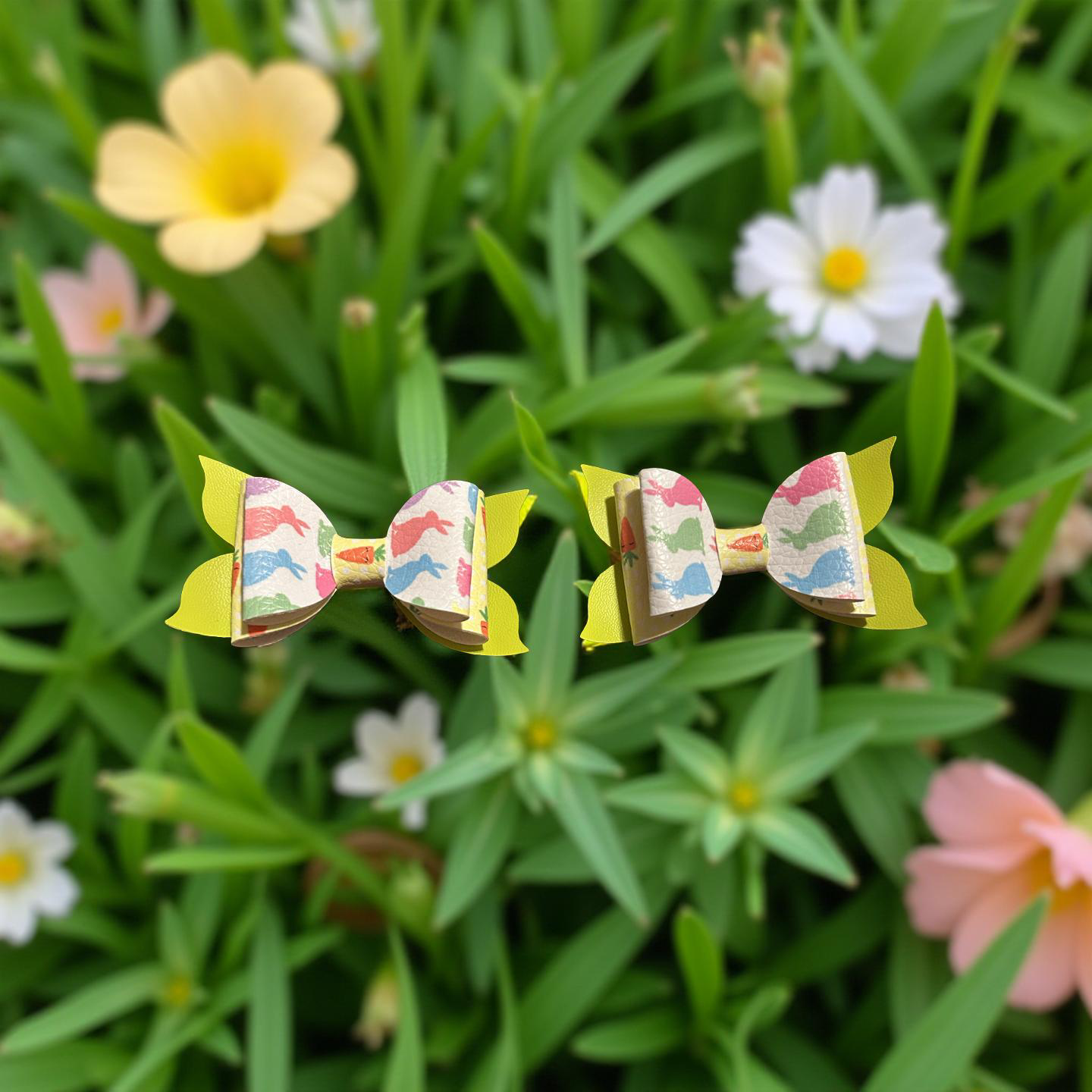 Sunny Bunny Bite- Size Bows