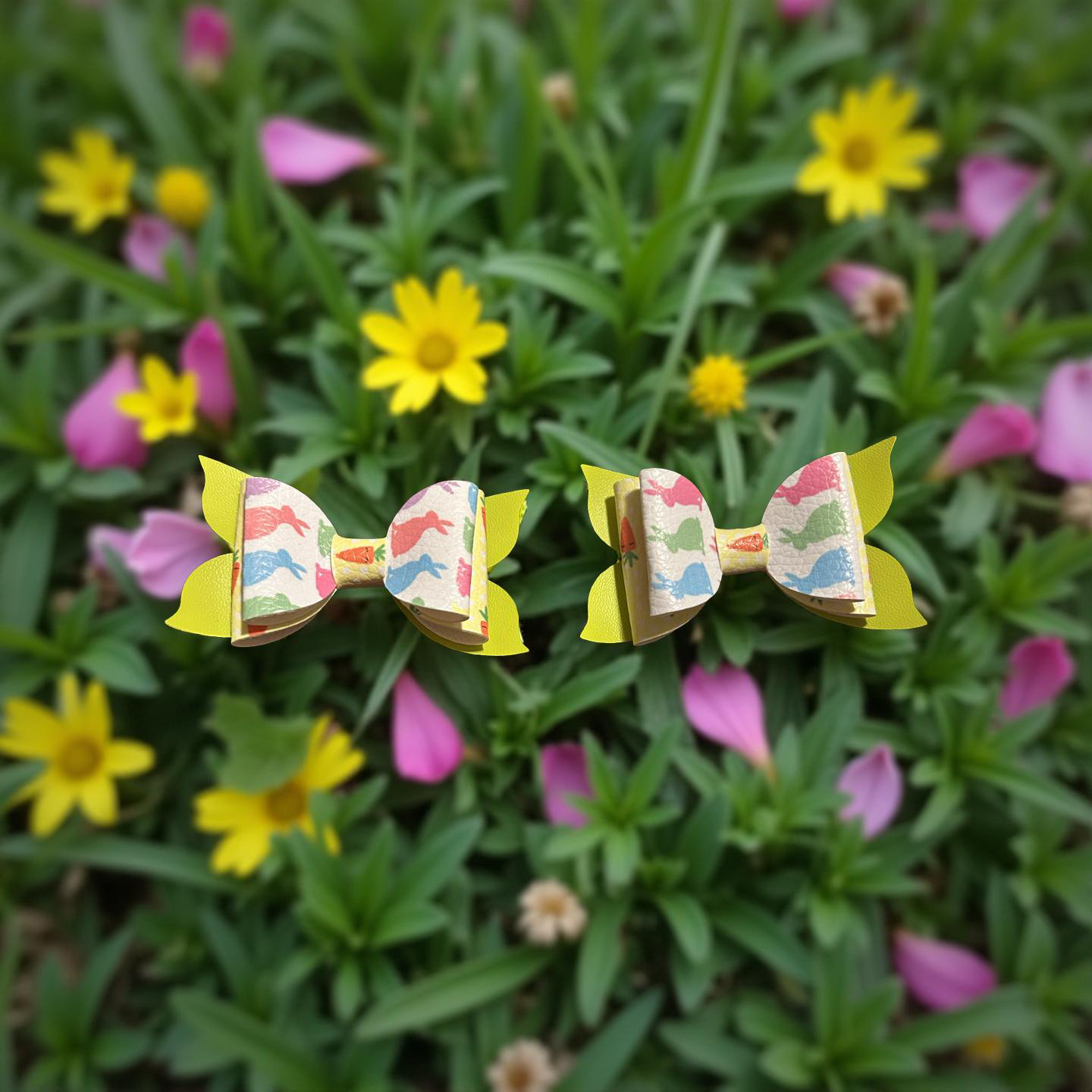 Sunny Bunny Bite- Size Bows