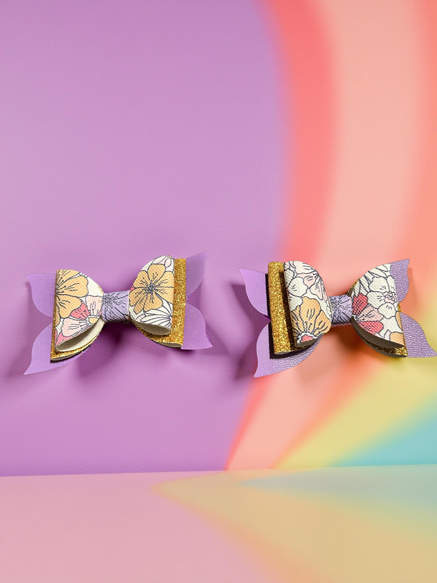 Floral Flutters Bite- Size Bows