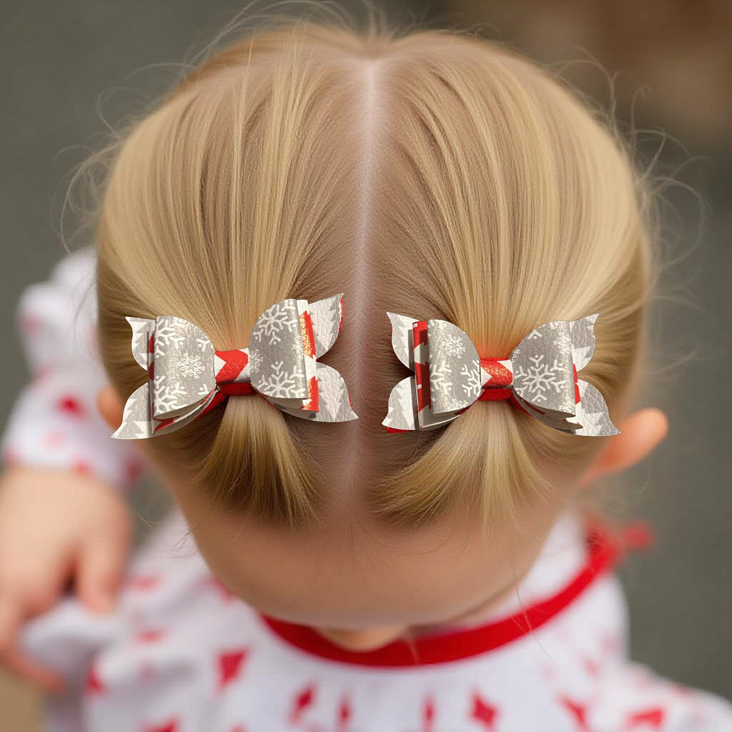 Snowflake Snaps Bite- Size Bows
