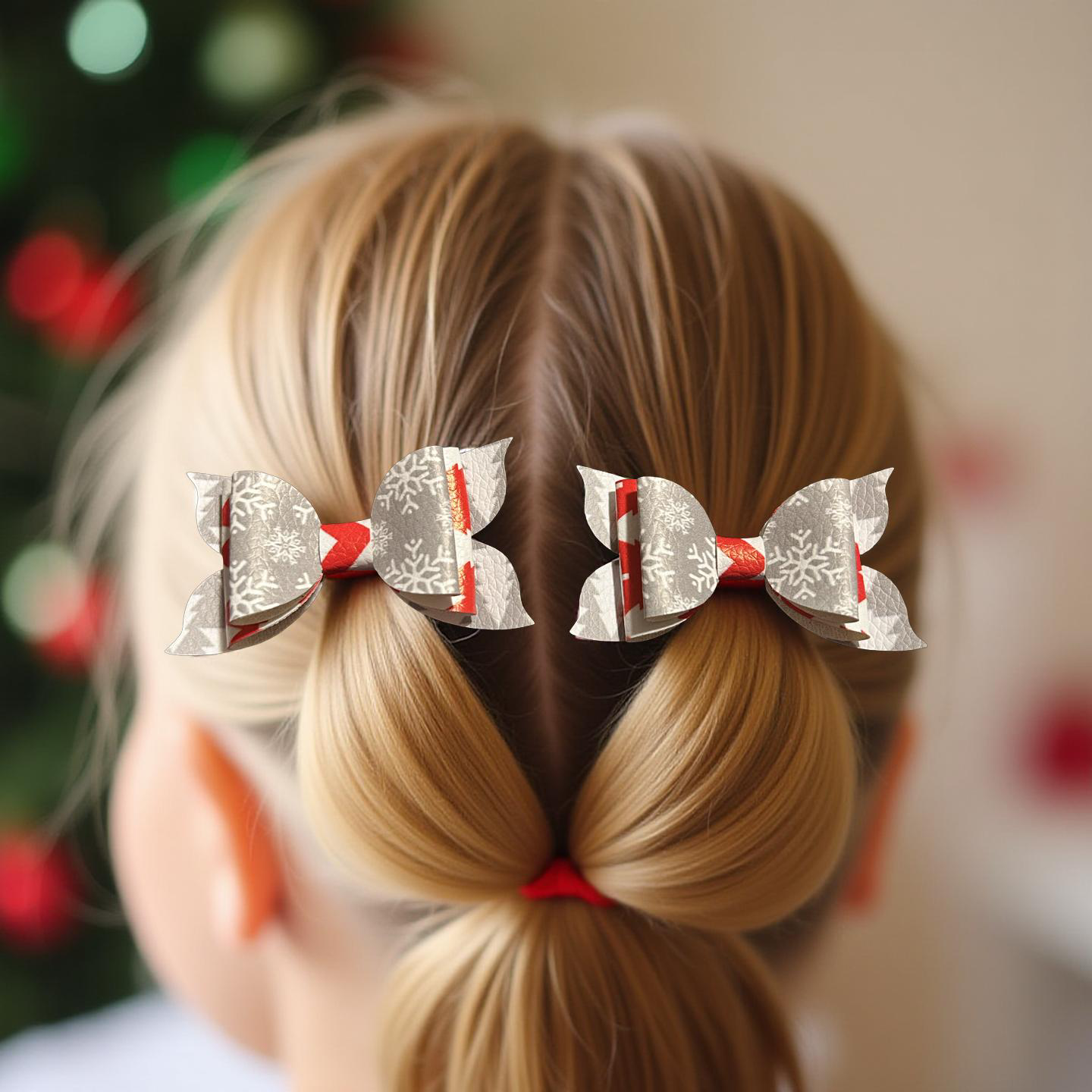 Snowflake Snaps Bite- Size Bows