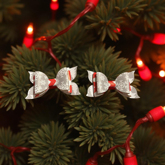 Snowflake Snaps Bite- Size Bows