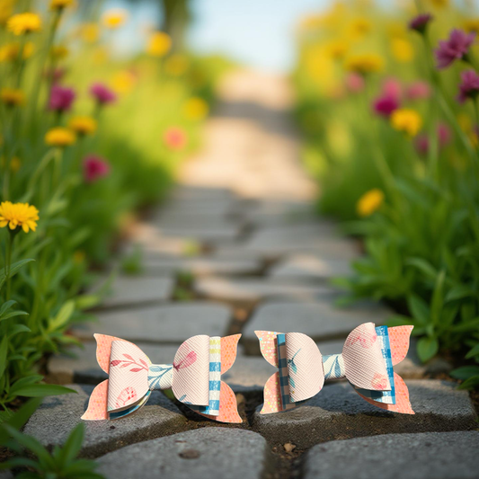 Cotton Candy Goodness Bite - Size Bows