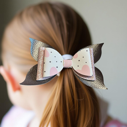Pink Polka Biggie Hairbow