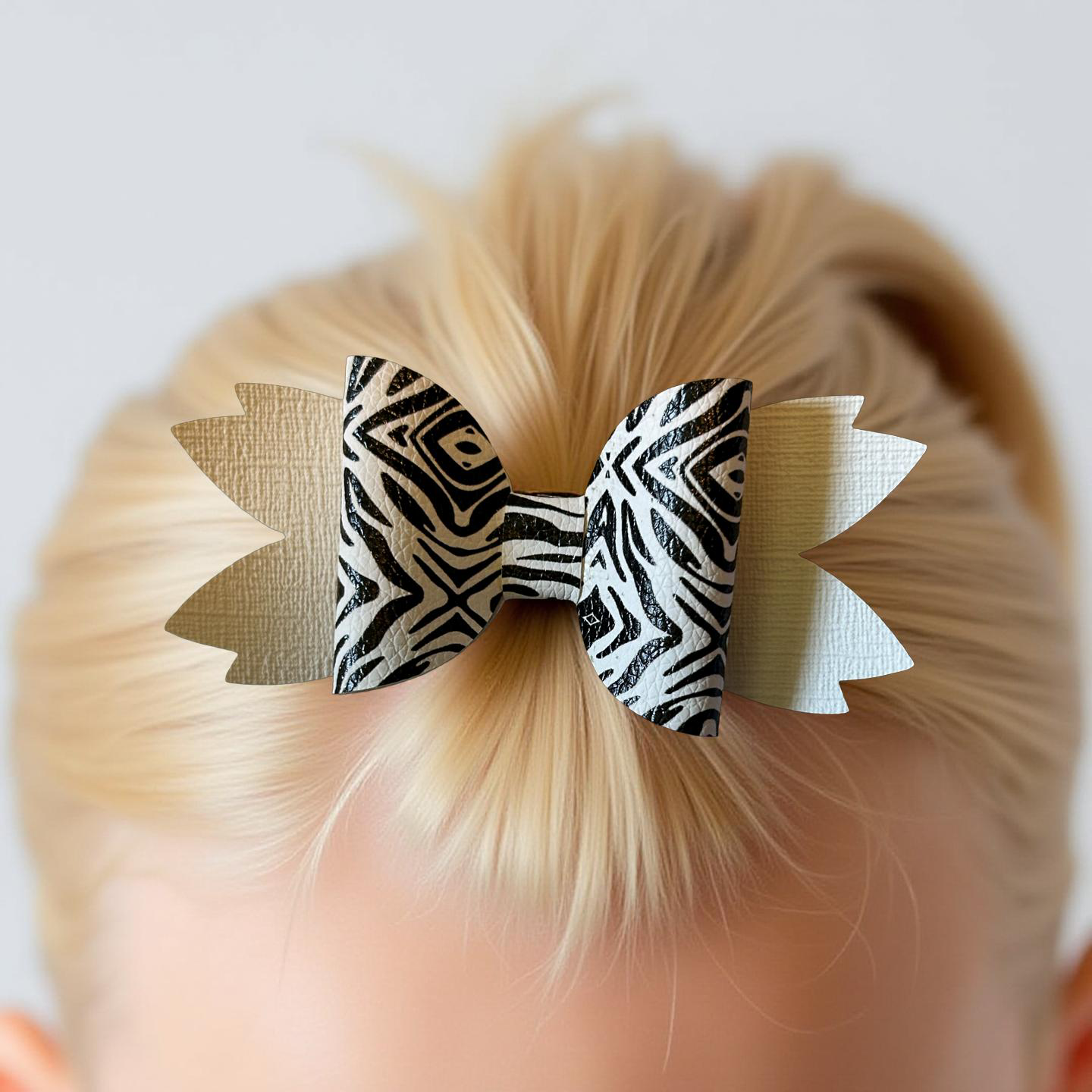 Zebra Zing Hairbow