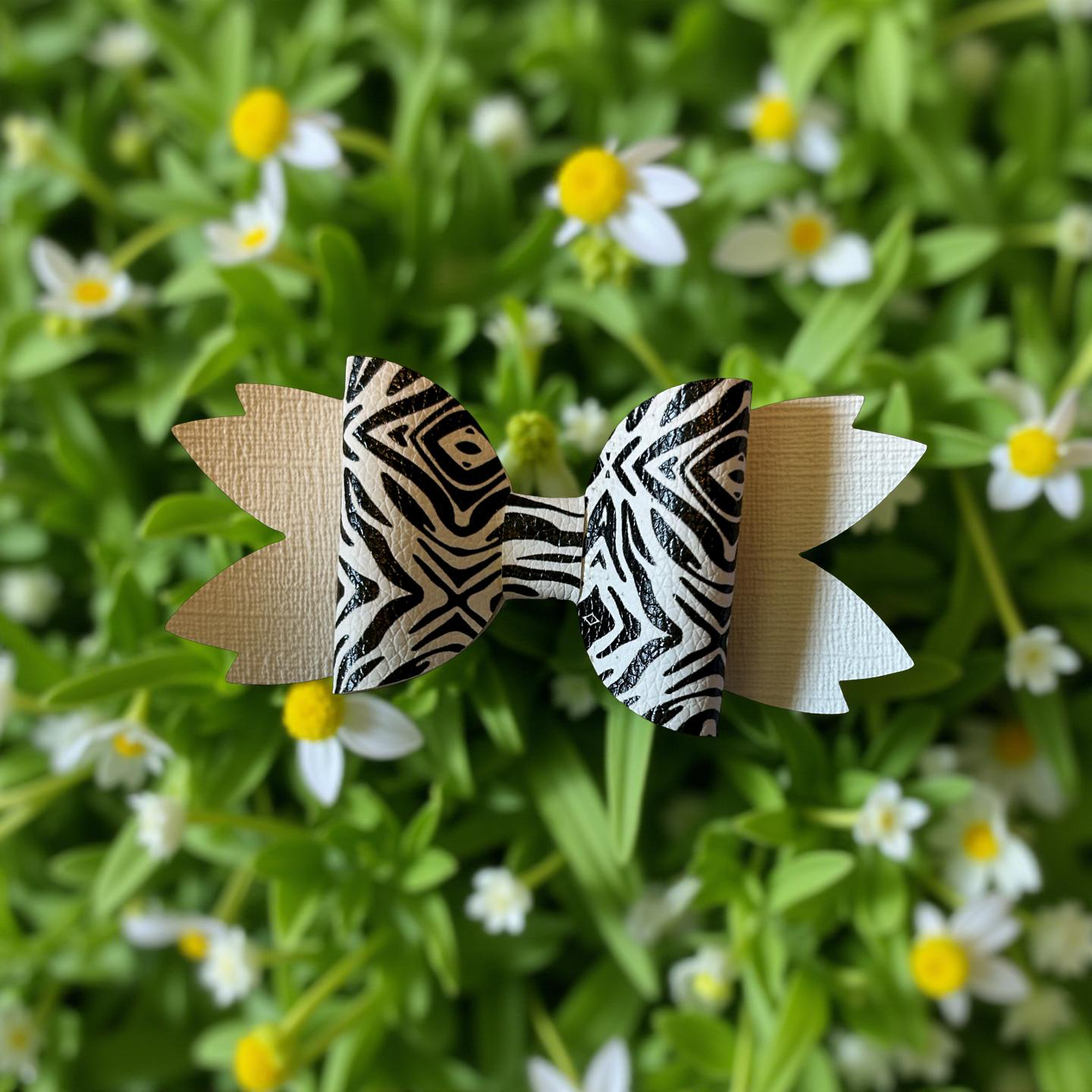 Zebra Zing Hairbow
