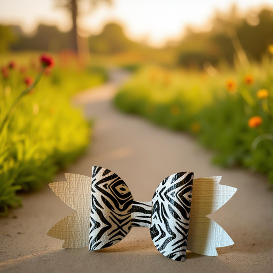 Zebra Zing Hairbow