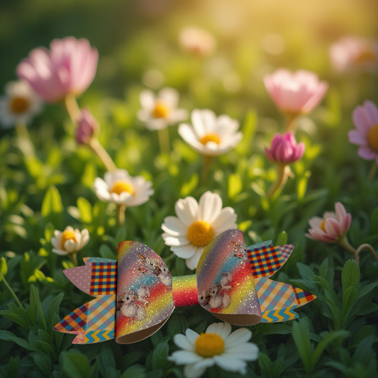 Rainbow Razzle Hairbow