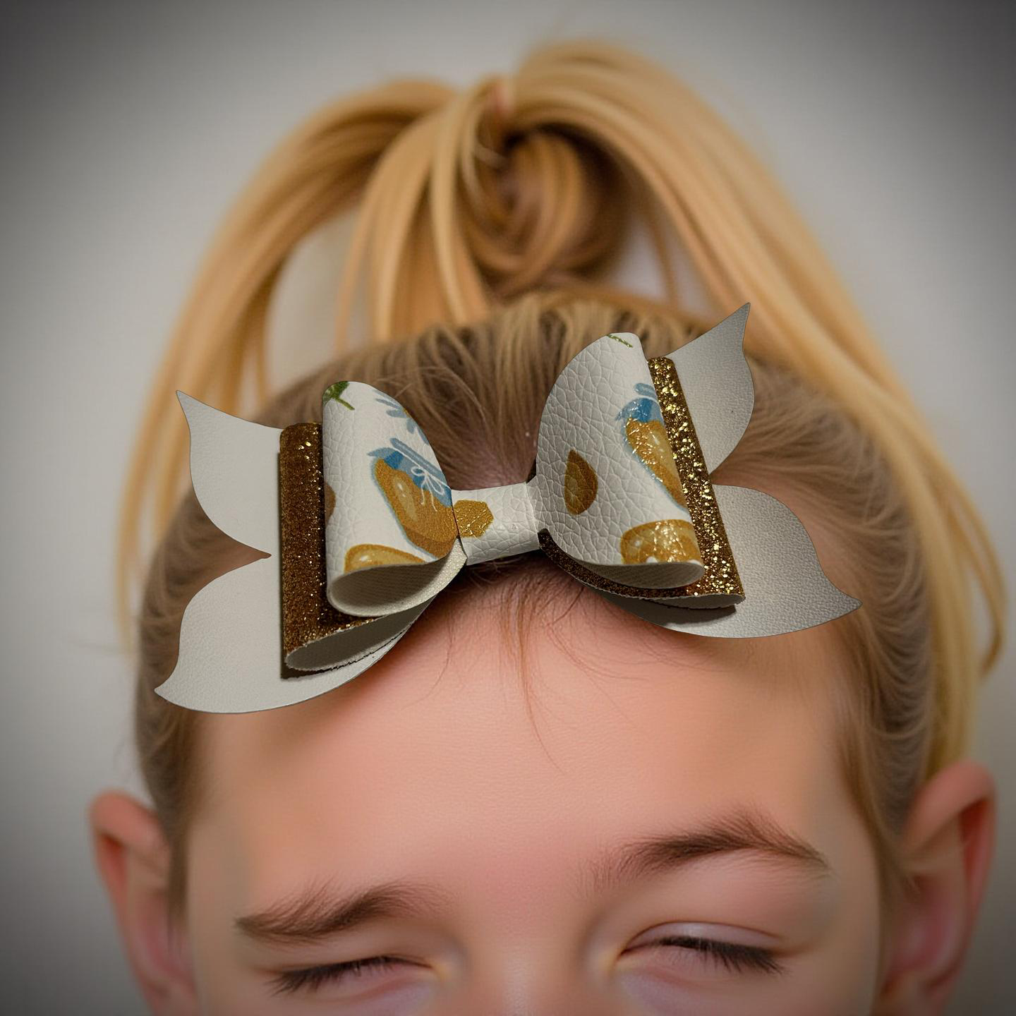 Golden Hive Hairbow