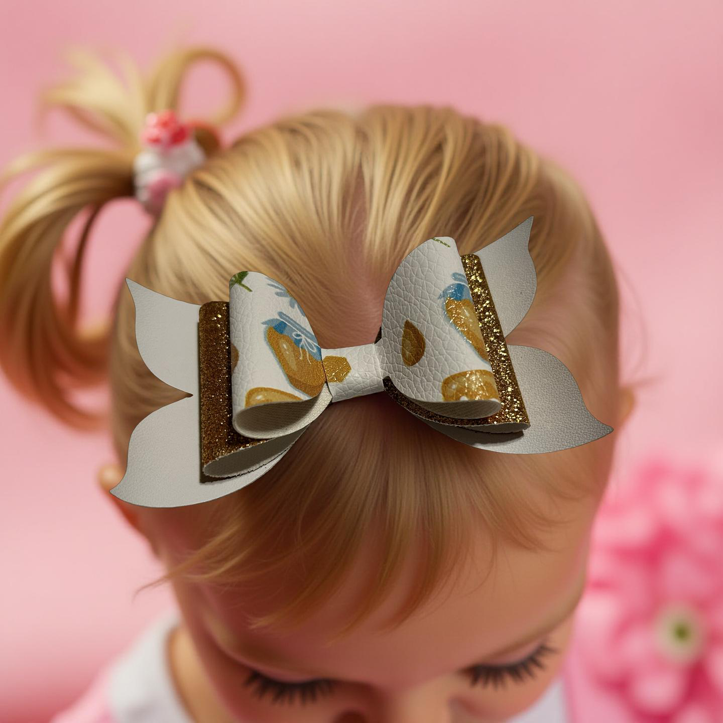 Golden Hive Hairbow