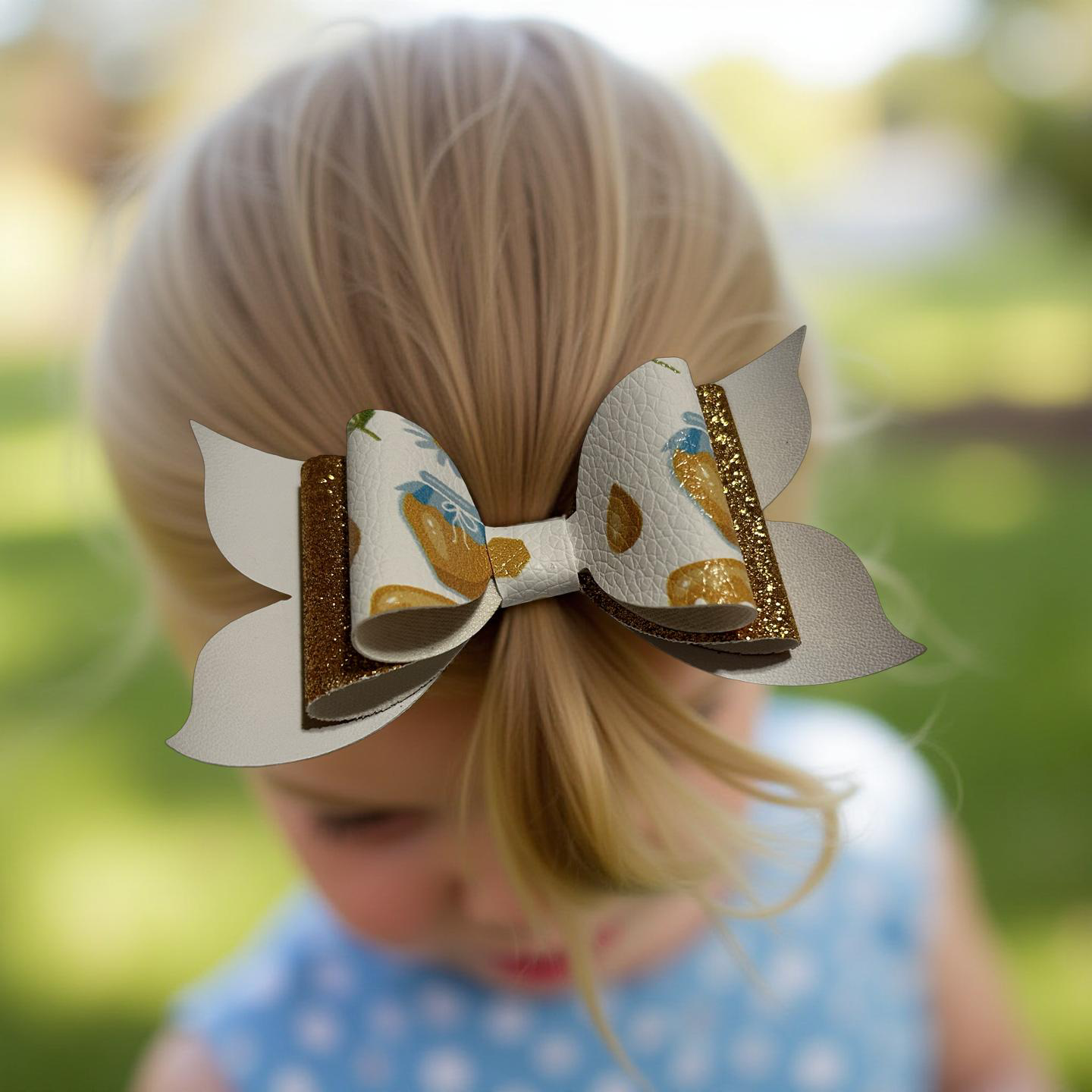 Golden Hive Hairbow
