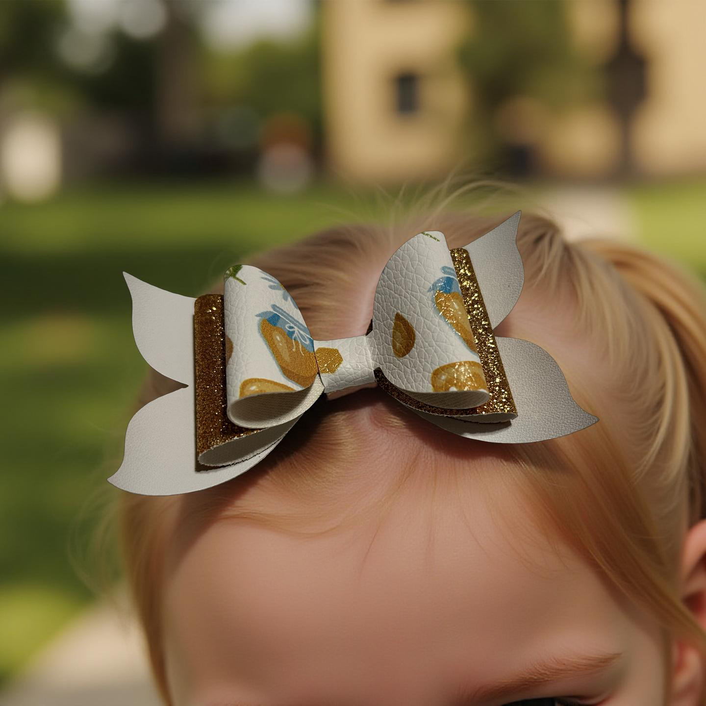 Golden Hive Hairbow