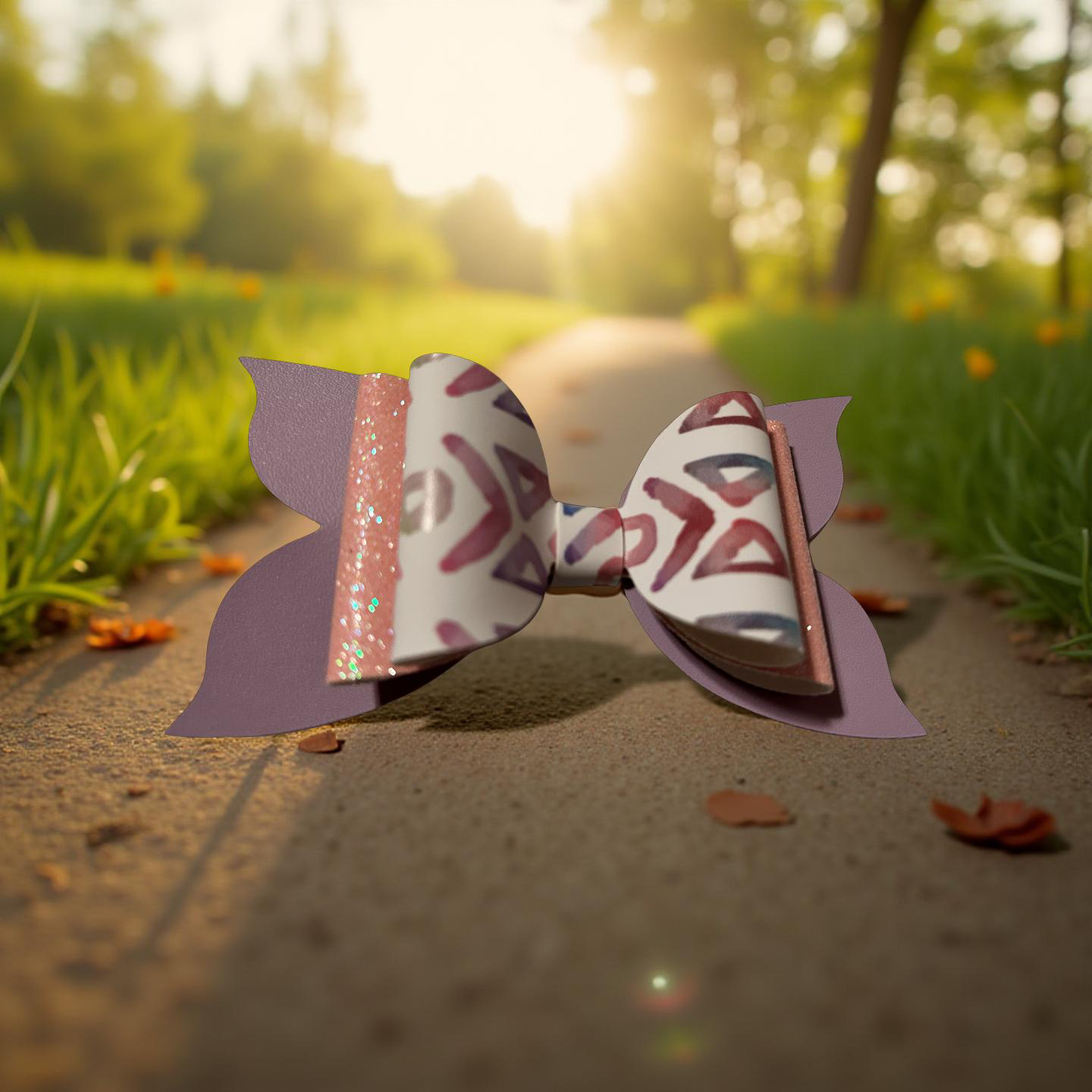 Pink Spark Love Bow