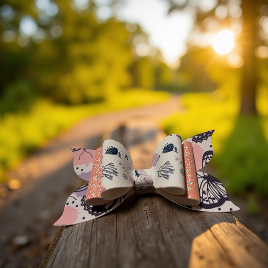 Butterfly Blush Hairbow