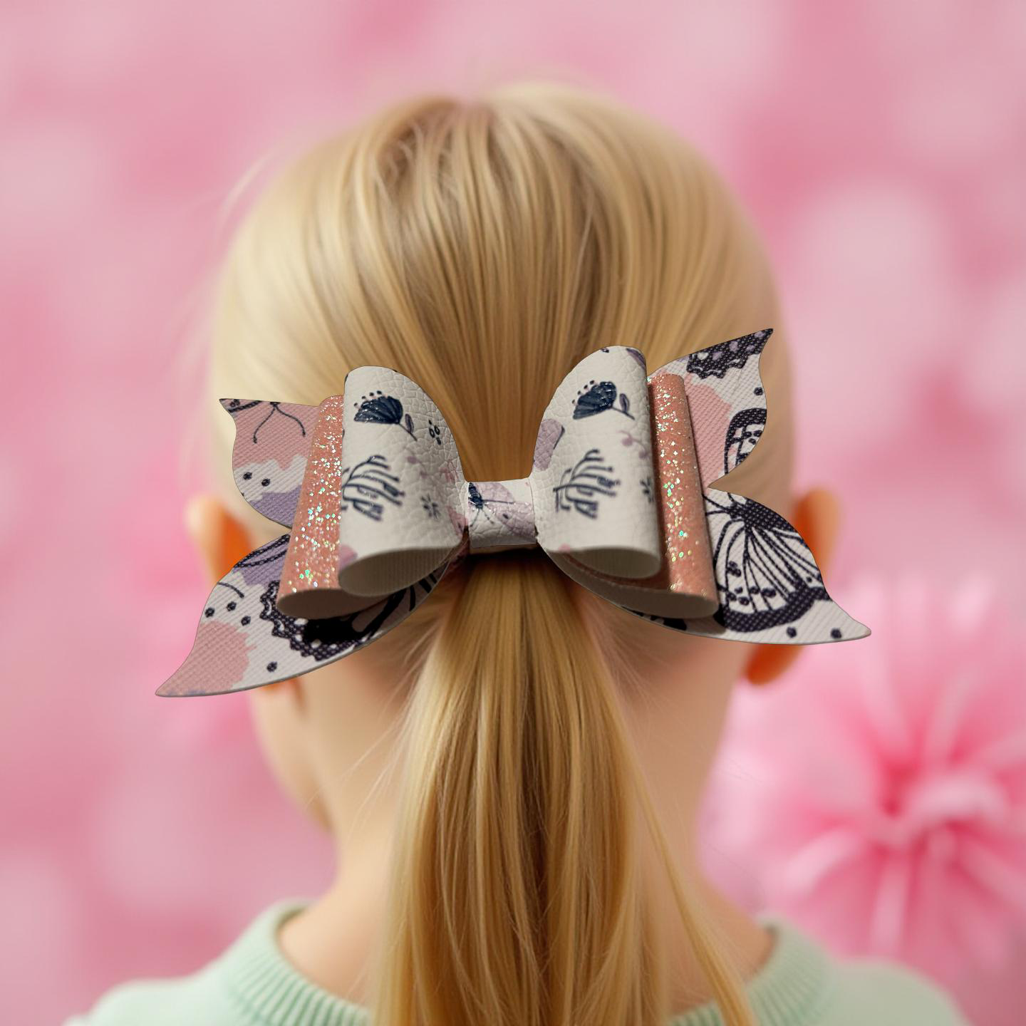 Butterfly Blush Hairbow